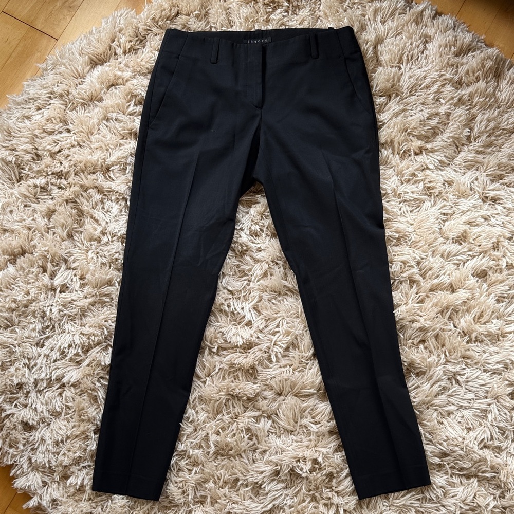 Theory Womans Black Slim Dress Pants 4